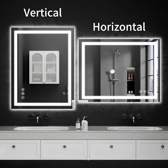LED Bathroom Mirrors 28"x36" Bathroom Mirror - Image 9