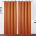 LEMOMO Blackout Curtains 66 x 84 inch/Orange Curtains Set of 2 Panels/Thermal by Lemomo