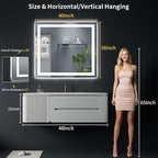 40"x36" LED Bathroom Mirror - Image 9