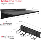 TIDYME Heavy-Duty Garage Wall Storage System | Wall Mounted Tool Organizer Rack - Image 4