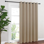 NICETOWN Blackout Sliding Door Curtains 84 Inch Length, Extra Wide Room Divider by NICETOWN