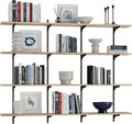 Wallniture Turin 60" Long Wall Bookshelf, Floating Shelves by Wallniture