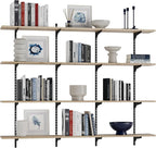Wallniture Turin 60" Long Wall Bookshelf, Floating Shelves by Wallniture
