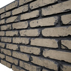 EverStone Aged Brick Faux Brick Panel, 46 7/8"W x 27"H x 1 1/4"D, Ash Color - Image 7