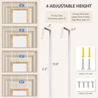 48"x14" Door Mirror, Rustic Full Length Mirror, Over The Door Hanging Mirrors - Image 5