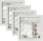 ZEXUIRU 4 Set. Rustic Wall Mirrors by ZEXUIRU