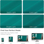 CUCRAF Turquoise Blackout Curtains 96 inch Length 2 Panels Set, Rod Pocket Room - Image 4