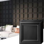 Art3d 33-Pack 3D Wall Panel for Interior Wall Décor, Diamond Textured PVC by Art3d