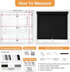 AOSKY No Drill Cordless Blackout Roller Shades - Image 5
