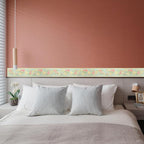 AbaBoorty 394"X4.1" Green Floral Wallpaper Border Decor Peel and Stick Wall - Image 5