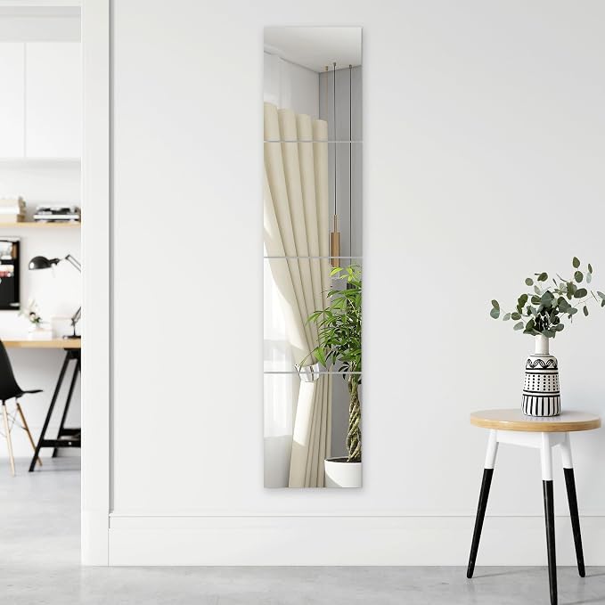 TRAHOME Home Gym Mirror Tiles for Wall, Living Room, Over The Door - Image 6