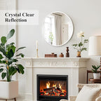 Fabuday White Round Mirror for Wall 20 inch - Image 5