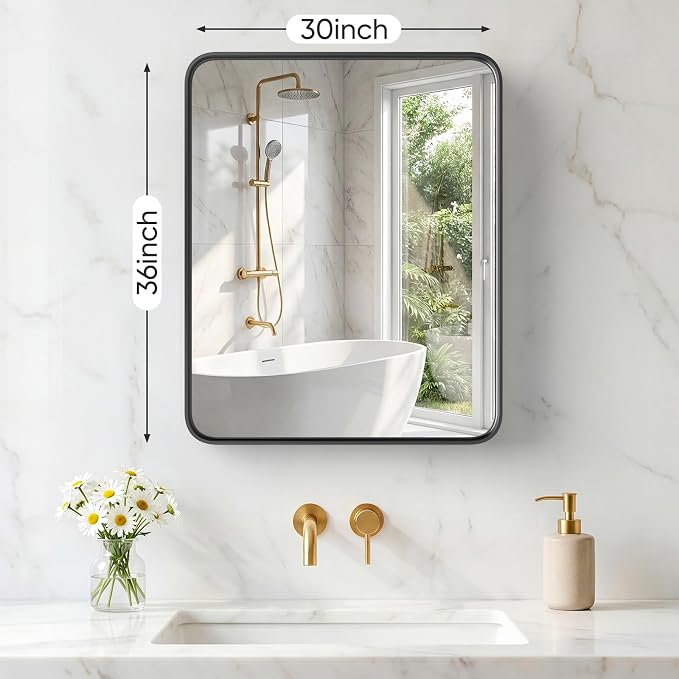 NEWBULIG 30X36 Inch Bathroom Mirror - Image 2