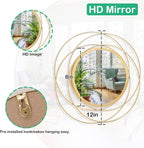 Mirrors for Wall Gold Circular Art Classic Metal Iron Frame Wall Mirror Decor - Image 7