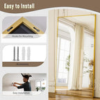 GLSLAND-38 x 77" Rectangular Full Length Mirror - Image 6