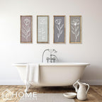 Product Elevations 3D Bathroom Art Set of 4 – Wooden Framed Wall Art - Image 4