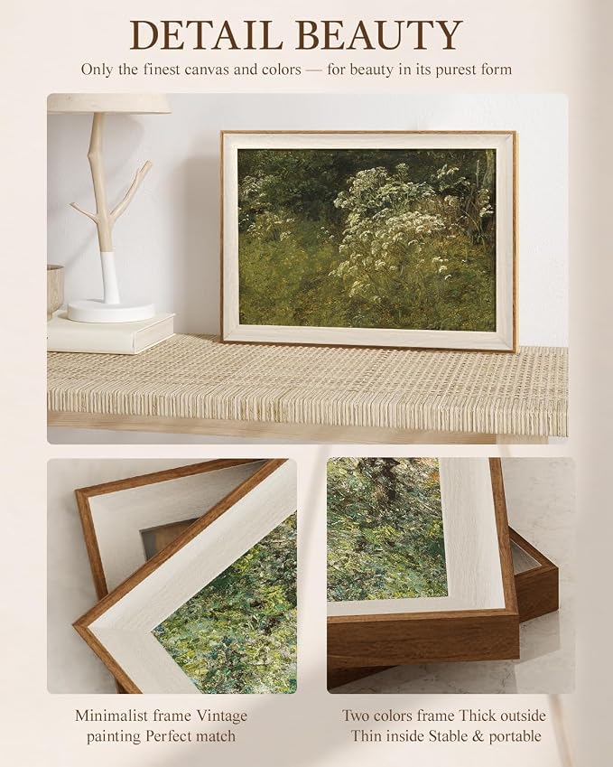 VIYYIEA Framed Wall Art for Living Room, Parsley Canvas Prints, Plants Painting - Image 3