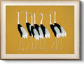 VIYYIEA Framed Wall Art for Living Room, Cranes Canvas Prints, Vintage Home by VIYYIEAART