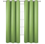LEMOMO Light Green Thermal Blackout Curtains/38 x 84 Inch/Set of 2 Panels Room - Image 2
