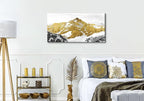 Large Golden Mountain Wall Art Abstract Black and Gold Mountain Wall Decor - Image 5