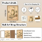 Funny Japanese Frog Bathroom Wall Art Whimsical Frog Shower Wall Decor 12x16 - Image 3