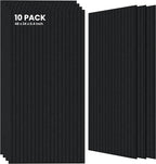 10 Pack Large Acoustic Panels, 47.2 x 23.6 x 0.35 Inch Sound Proof Foam Panels by TO-TH