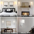 Battery Operated Wall Sconces Set of Two, Wireless Rechargeable Wall Light - Image 8