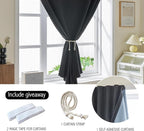 AJAZZ self Adhesive Portable 100% Blackout Curtains Simple and Easy to - Image 2