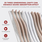 Large Acoustic Wall Panels 47.2"x23.6"x1.57"4-Pack, 3D DIY Wave Sound Proof - Image 9