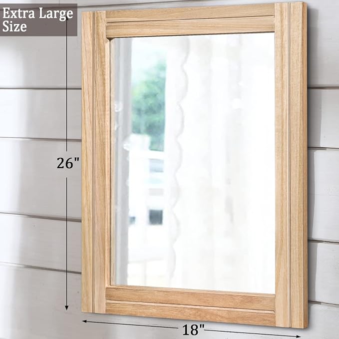 AAZZKANG Rustic Mirrors for Wall - Image 2
