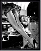 Poster Master Sexy Legs on Classic Car Poster by PosterMaster
