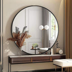 Sunniry Round Mirror 30 inch, Large Round Mirror, Circle Mirrors - Image 3