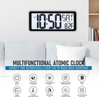 TXL Atomic Clock with Backlight, 14.2" Large Digital Wall Clock Battery Operated - Image 2