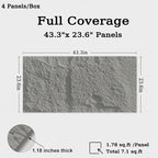 3D Faux Stone Wall Panels, 1.18" wall Panels - Image 2