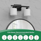 PARTPHONER Bathroom Light Fixtures, Bathroom Lighting Fixtures Over Mirror - Image 4