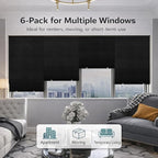 Changshade 6 Pack Temporary Shades, Pleated Paper Blinds - Image 2