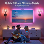 Crystal Battery Operated Wall Sconces Set of 2, 12 RGB and 3CCT Dimmable Wall - Image 5