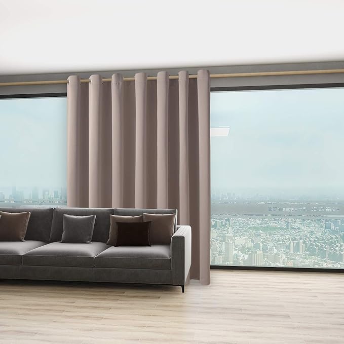 BONZER Room Divider Curtain Total Privacy Wall Noise Reducing Wide Blackout - Image 6