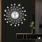 Large Wall Clock for Living Room Decor Non-Ticking Quiet Metal Quartz Clocks - Image 6