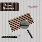 Wall!Supply 3D Soundproof Wall Panels – Acoustic Walnut Finish – EPS Foam - Image 6
