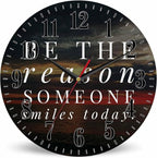 Mxocom Faith Quote Wall Clock Motivational and Inspirational Quote About Life by Mxocom