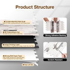 Peel and Stick Backsplash Tile Waterproof Removable PVC Wall Sticker 3D Faux - Image 6