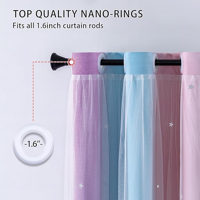 XiDi Blue Curtains for Bedroom - Image 4