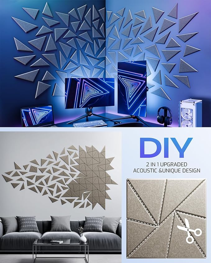 22 Pack Acoustic Panels, Sound Proof Foam Panels - Image 5