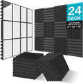 JBER 24 Pack Sound Proof Acoustic Foam Panels by JBER