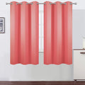 LEMOMO Coral Blackout Curtains 38 x 63 Inch Length/Set of 2 Curtain by Lemomo