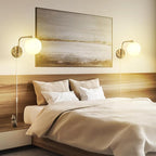 VATONI Wall Sconces Plug in, Dimmable Swing Arm Wall Lights - Image 5