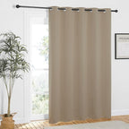 NICETOWN Taupe Blackout Curtains 84 inch Length, Grommet Top Room Darkening - Image 7