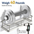 YASONIC Shower Caddy Adhesive, No Drill Bathroom Shower Organizers, - Image 5
