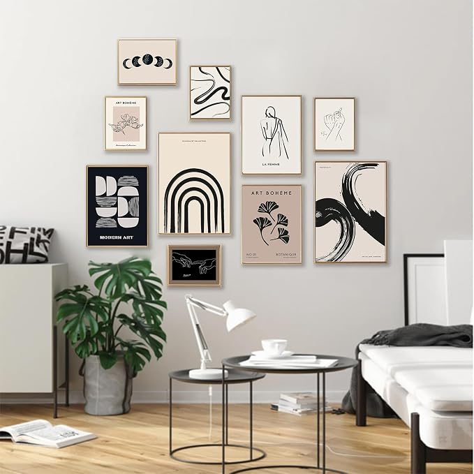 KBKBART Minimalist Boho Wall Art Prints, Eclectic Home Decor - Image 4